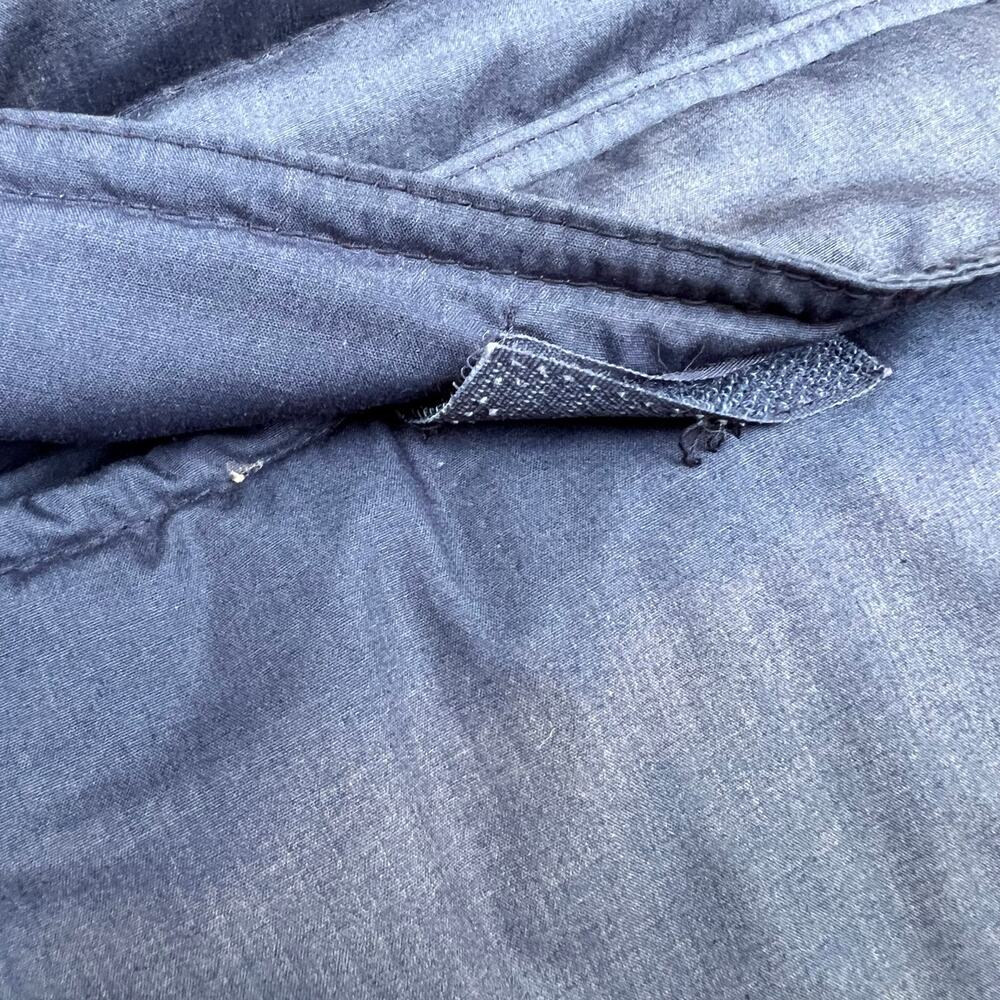 Vintage Penfield Down 80s Puffer Vest USA Made Outdoors Gorpcore Ski L Blue Gray - Picture 7 of 12